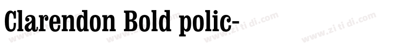 Clarendon Bold polic字体转换